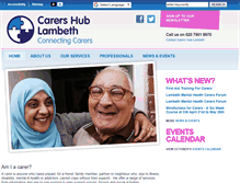 Tablet Screenshot of carershub.org.uk